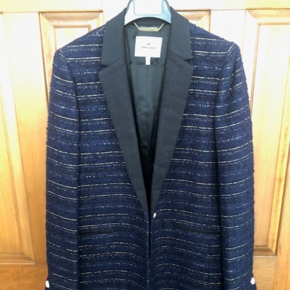 Juicy Couture Navy Car Length Coat